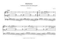Meditation on "O Mensch, bewein dein Sünde" for Pipe Organ by Paul Fey