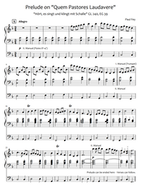 Prelude and Harmonizations on "Quem Pastores" (Sheet Music) - Music for Organ
