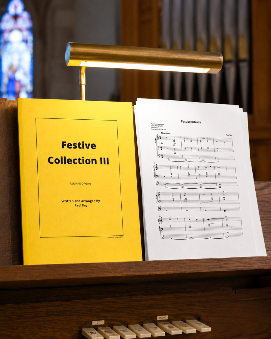 Organist enjoying Festive Collection 3