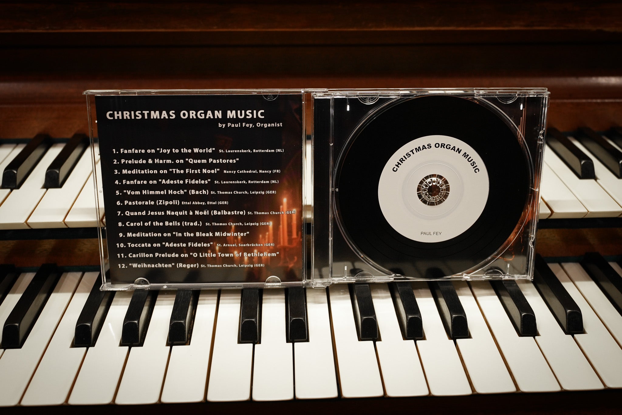 Christmas Organ Music CD Album - Pipe Organ Music - Paul Fey