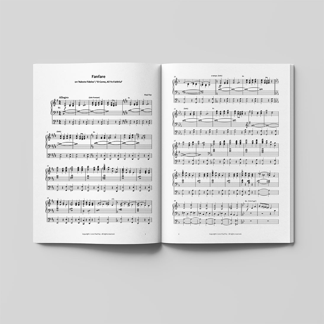 Christmas Collection Festive Sheet Music for Organ | Paul Fey