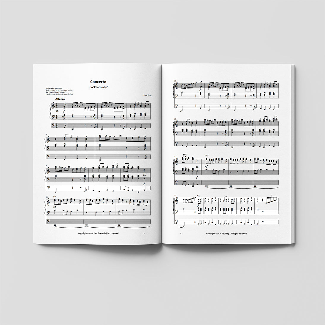 Offenes Notenbuch – Einblick in den Inhalt