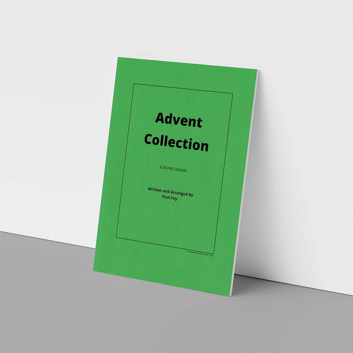 Notenbuch – Stehende Ansicht