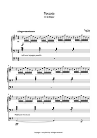 Toccata in C Major Paul fey organist sheet music 