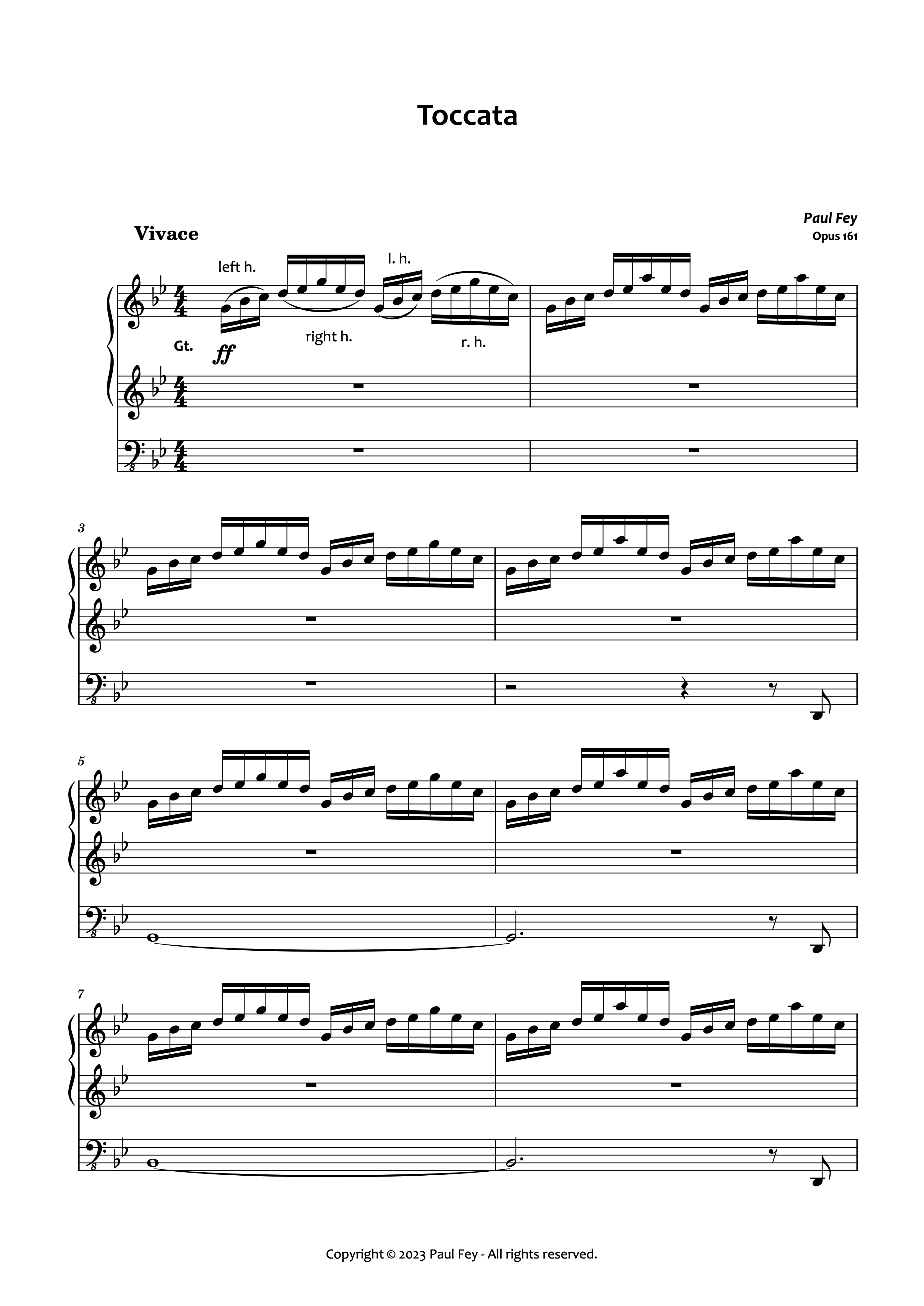 Toccata in G Minor (Sheet Music) - Music for Organ PDF Download