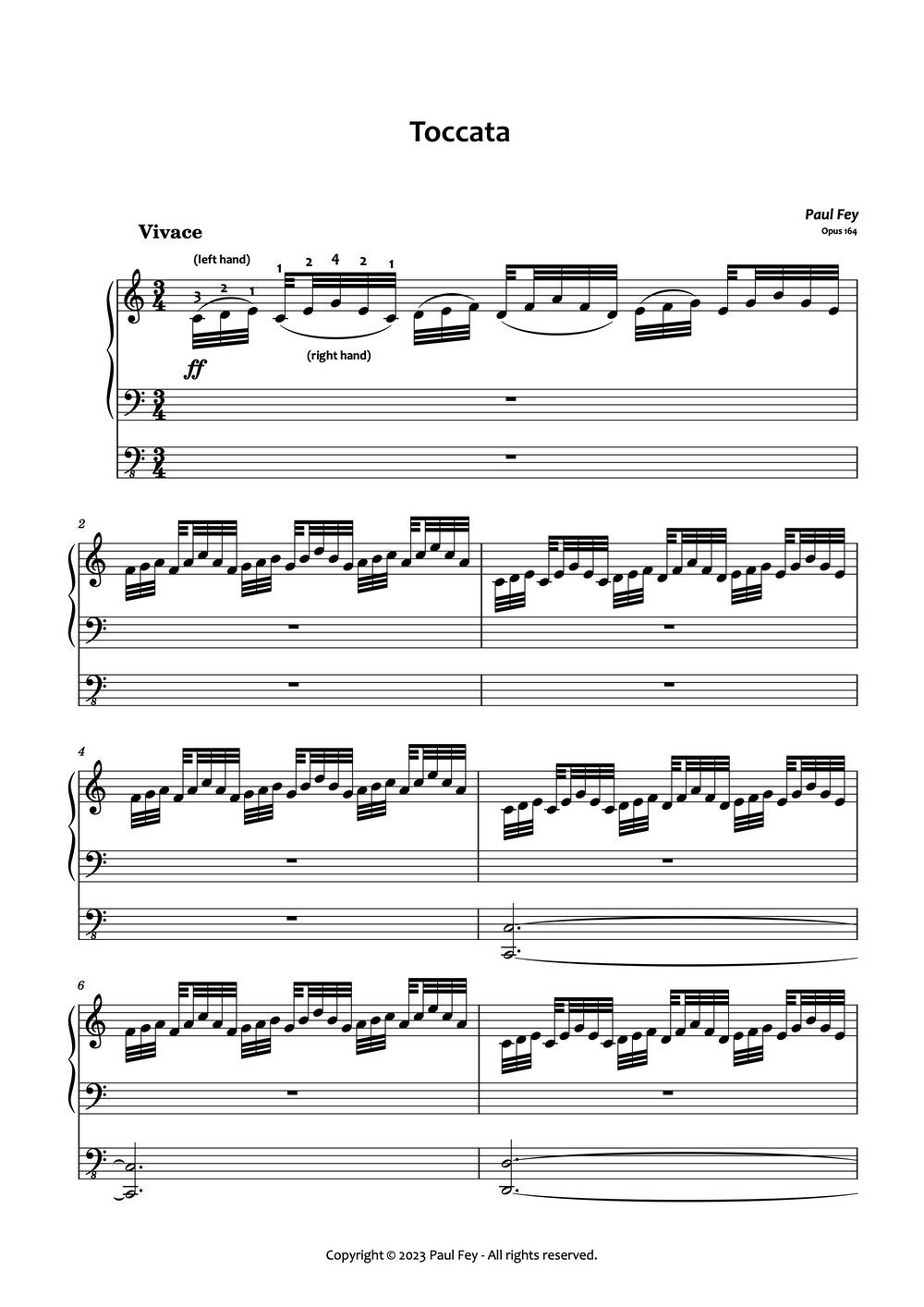 Toccata in C Major (Sheet Music) - Music for Organ PDF Download