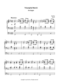 Triumphant March for Organ By Paul Fey Sheet Music 