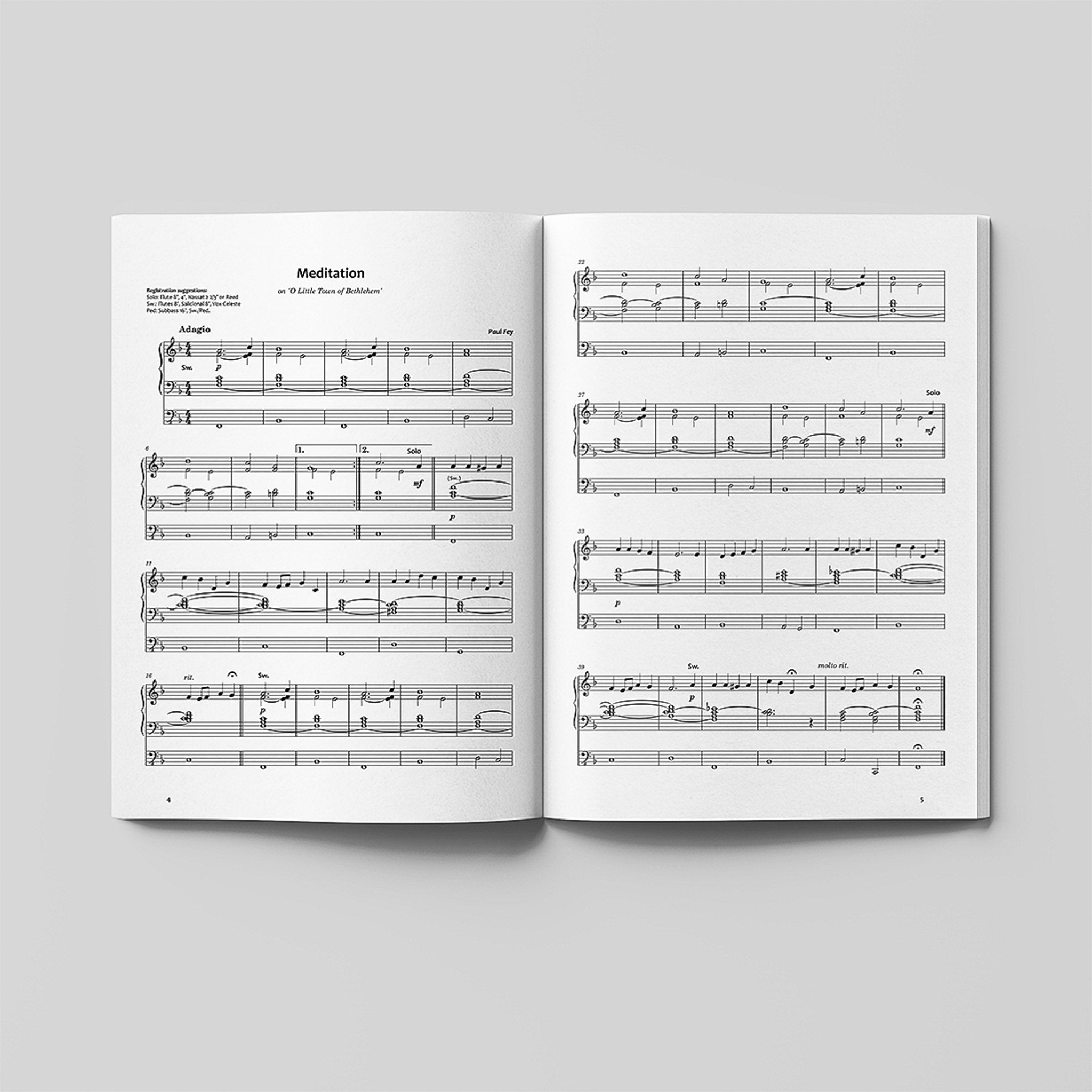 Offenes Notenbuch - Einblick in den Inhalt