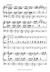 Andantino Sheet Music Pipe Organ by Paul Fey