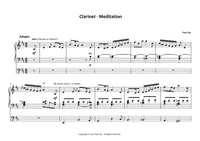 Clarinet Meditation for Pipe Organ (Sheet Music) - Music for Pipe Organ by Paul Fey