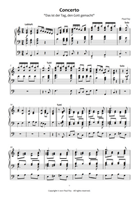 Concerto on "Das ist der Tag, den Gott gemacht" (Sheet Music) - Music for Pipe Organ by Paul Fey