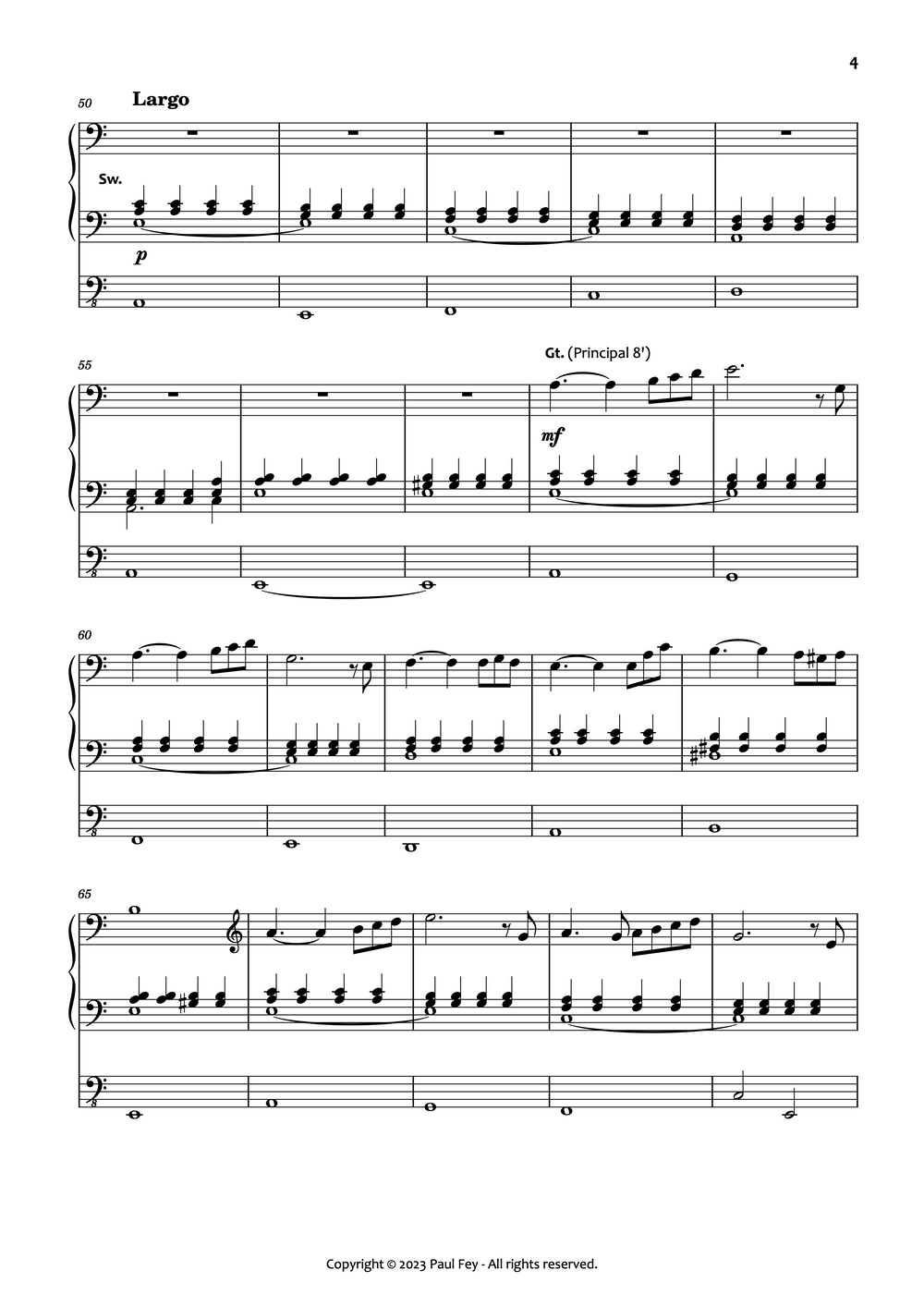 Organ Concerto in C-Major (Sheet Music) - Music for Organ