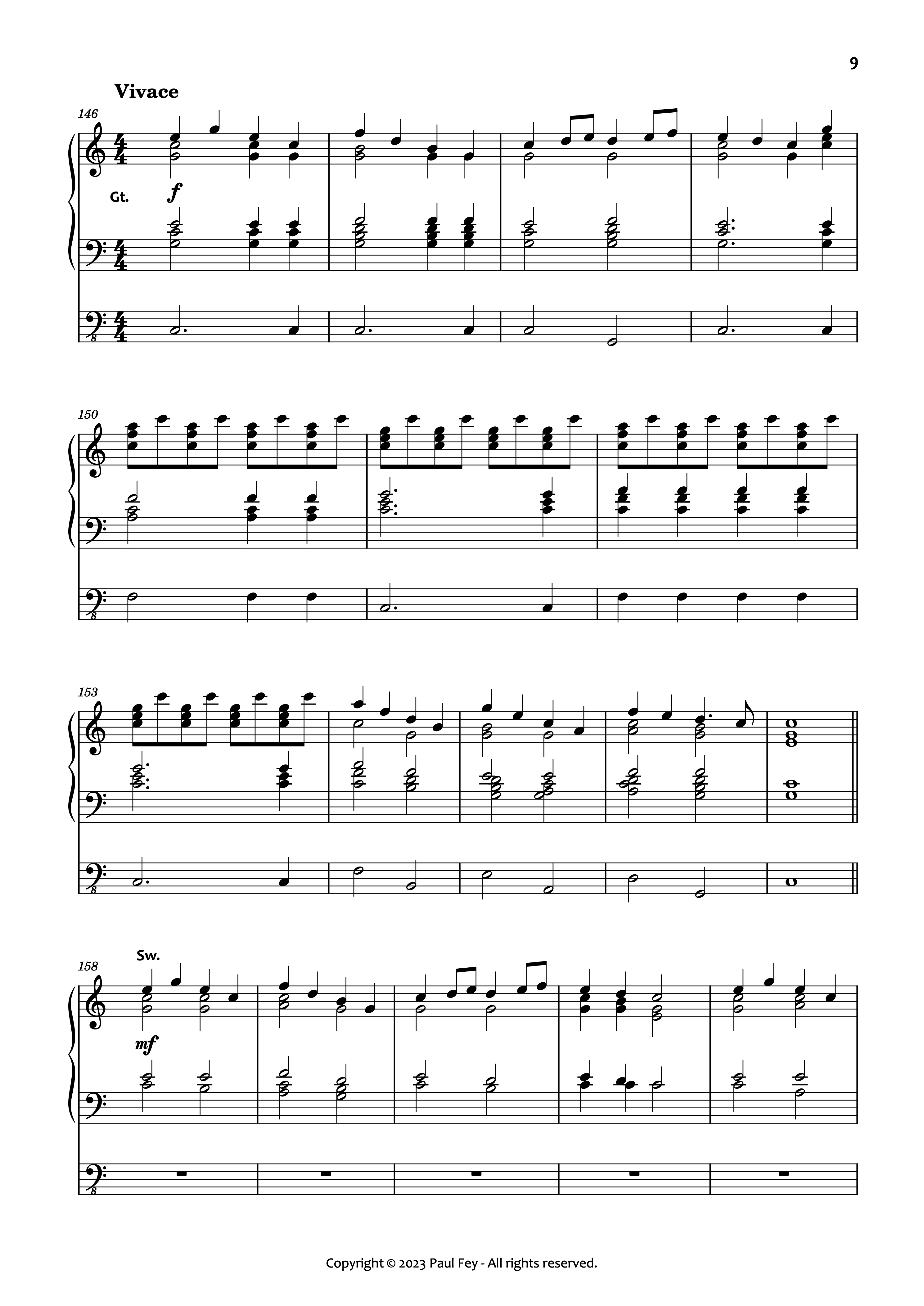 Organ Concerto in C-Major (Sheet Music) - Music for Organ