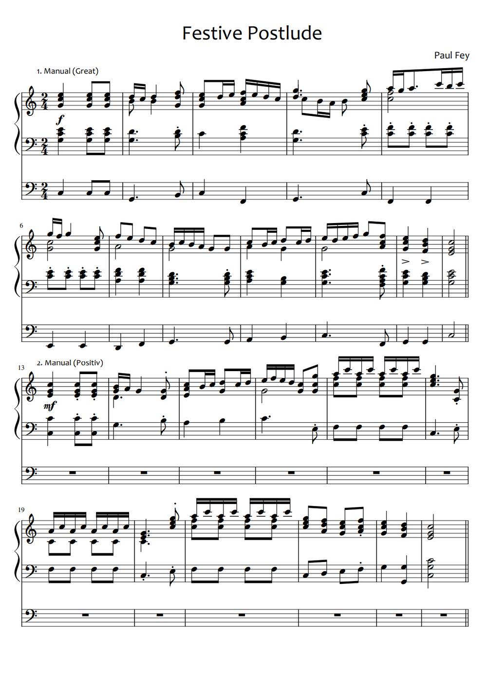Trumpet Tune Collection - Music for Organ | Paul Fey Organist – Paul ...