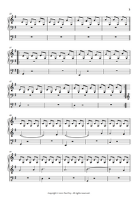 Music Sheet 3 For Pipe Organ by Paul Fey Organist