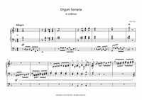 Organ Sonata in d-Minor (Pipe Organ Sheet Music) - Music for Pipe Organ by Paul Fey Organist 