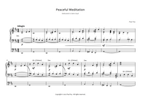 Peaceful Meditation" for Organ (Sheet Music) - Music for Pipe Organ by Paul Fey