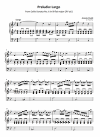 Preludio largo Sheet music for Pipe Organ by Paul Fey