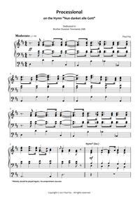 Processional on "Now Thank We All Our God" (Sheet Music) - Music for Organ