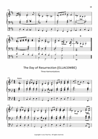 The Day of Resurrection (Ellacombe) Music Sheet Pipe Organ by Paul Fey