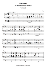 Variations on "Holy, Holy, Holy" (Sheet Music) - Music for Pipe Organ by Paul Fey